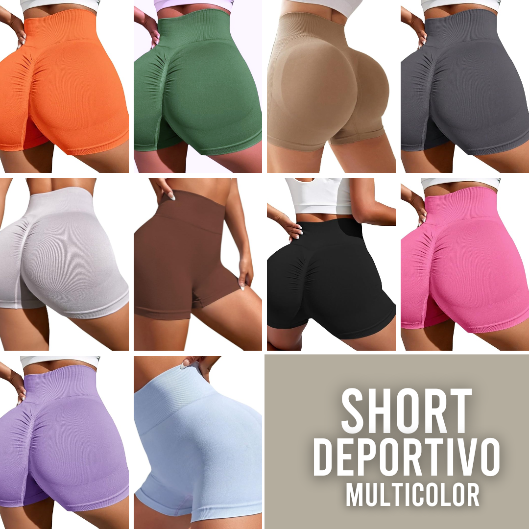 Short deportivo multicolor
