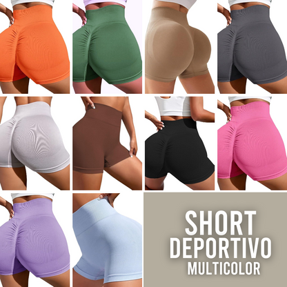 Short deportivo multicolor