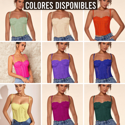 Bustier unicolor