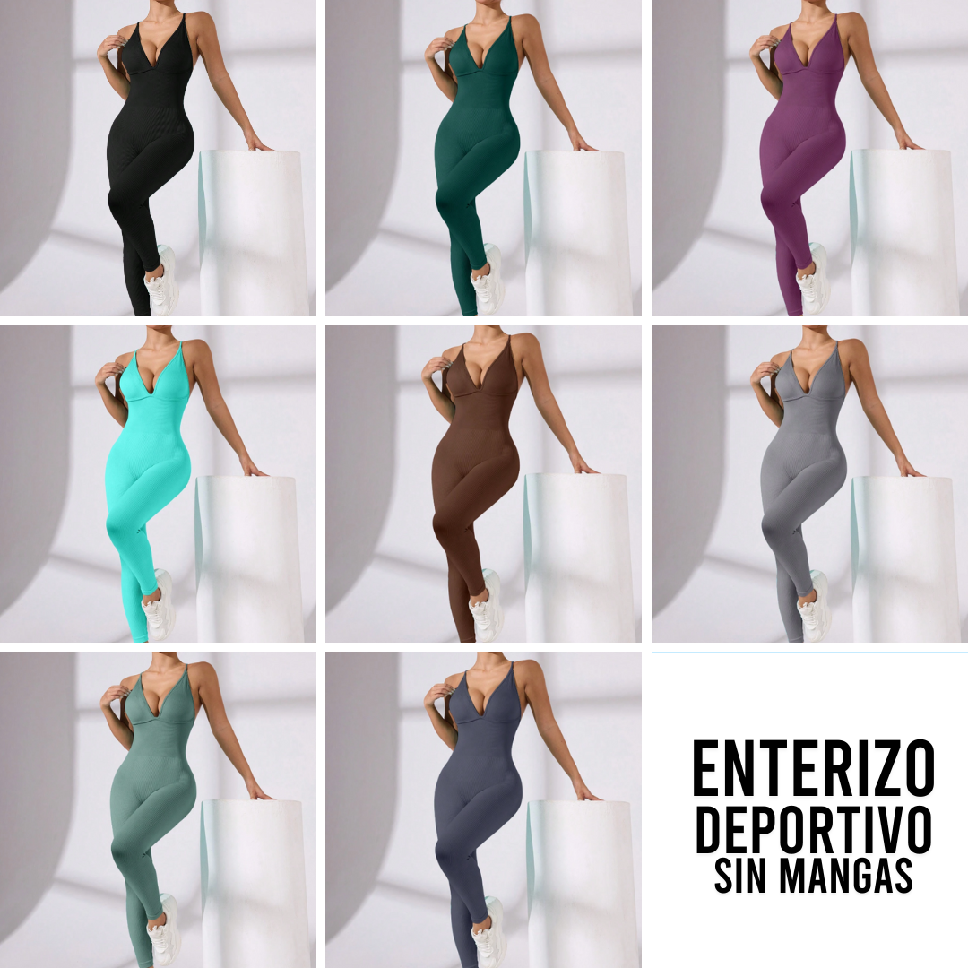 Enterizo deportivo sin mangas