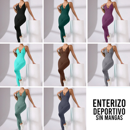 Enterizo deportivo sin mangas