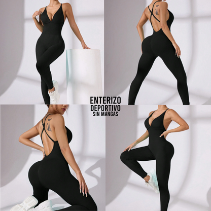 Enterizo deportivo sin mangas