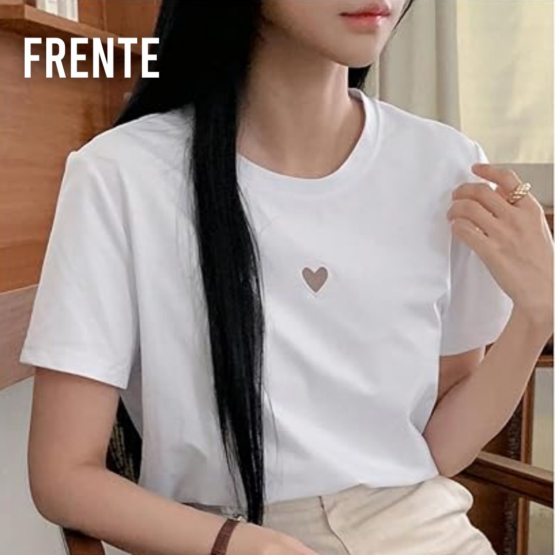 Camiseta oversize corazon
