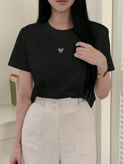 Camiseta oversize corazon