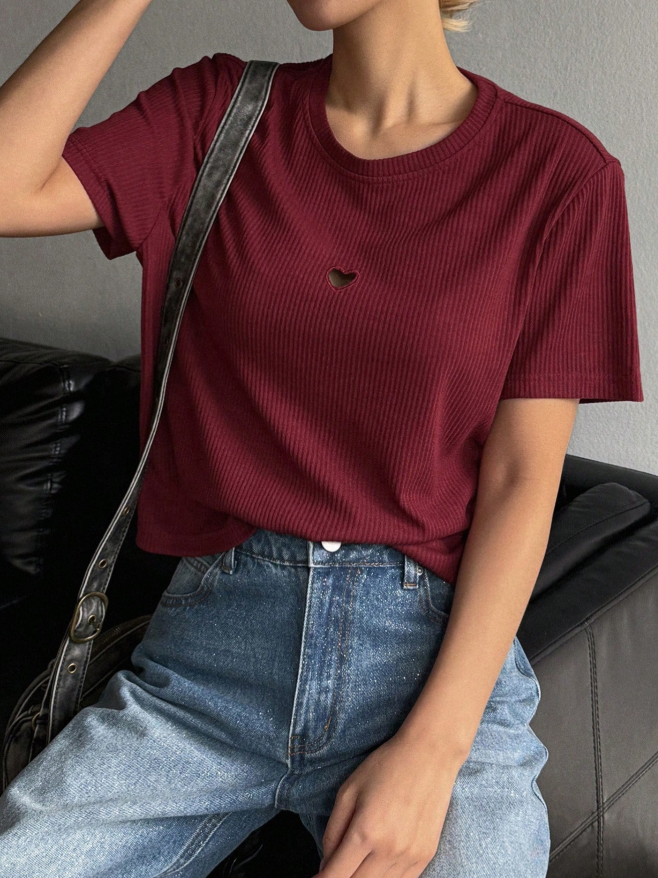 Camiseta oversize corazon