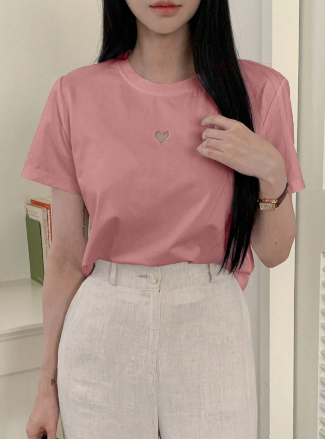 Camiseta oversize corazon