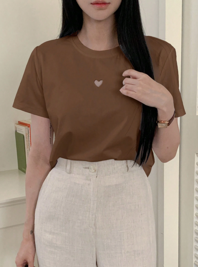 Camiseta oversize corazon