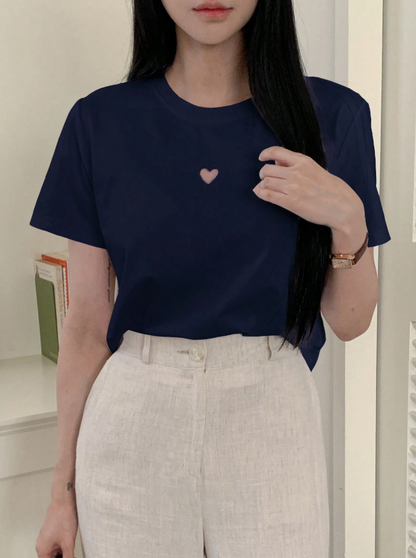 Camiseta oversize corazon