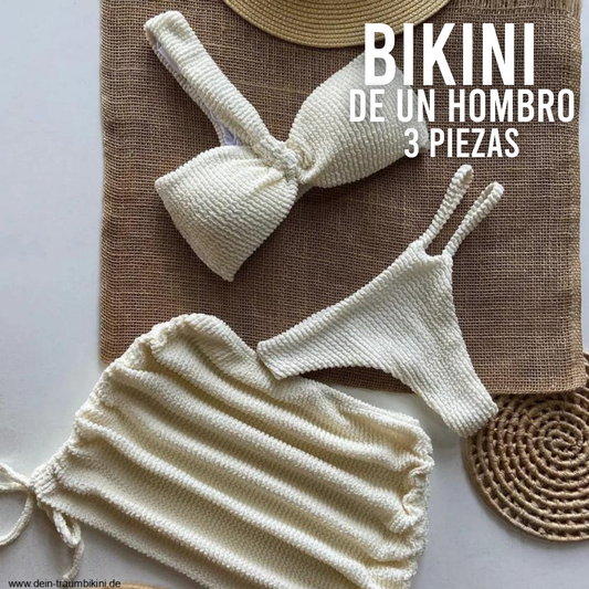 Bikini 3 piezas falda corta