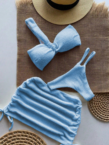 Bikini 3 piezas falda corta