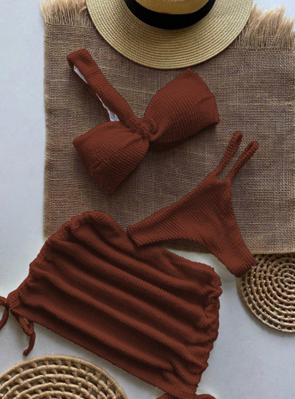 Bikini 3 piezas falda corta